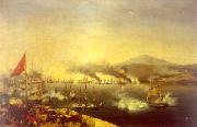 Ambroise-Louis Garneray The Naval Battle of Navarino oil